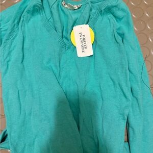 Medium teal sweater for women NWT